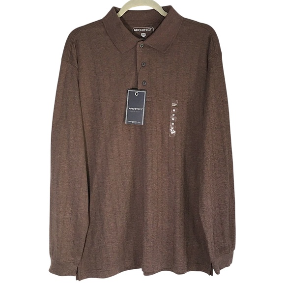 Architect Luxury Textured Polo Men’s Medium NWOT - Picture 1 of 5